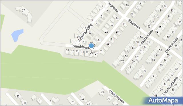 Krzeptów, Sienkiewicza Henryka, 29, mapa Krzeptów