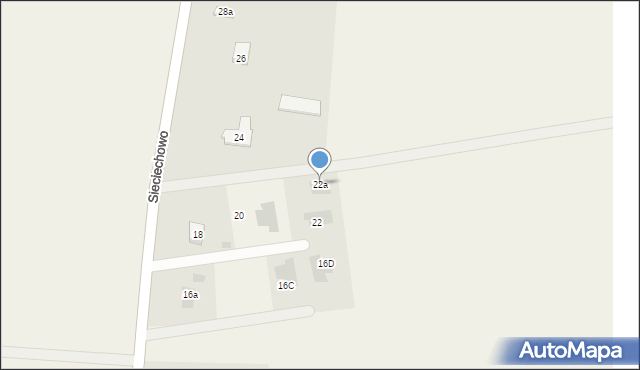 Kulice, Sieciechowo, 22a, mapa Kulice