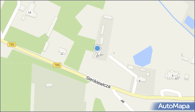 Kurzelów, Sienkiewicza Henryka, 4, mapa Kurzelów