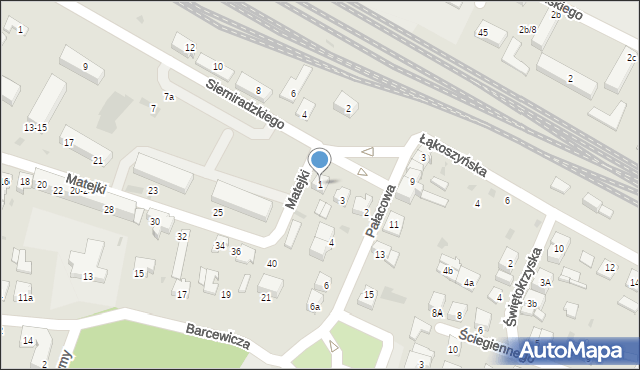 Kutno, Siemiradzkiego Henryka, 1, mapa Kutno