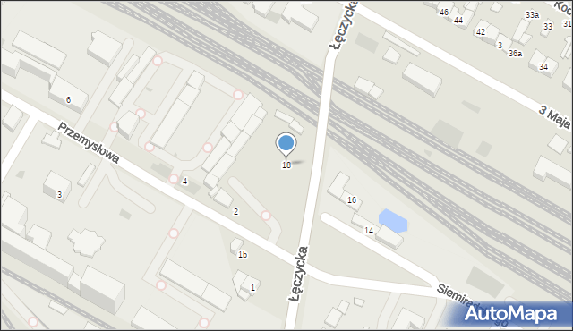 Kutno, Siemiradzkiego Henryka, 18, mapa Kutno