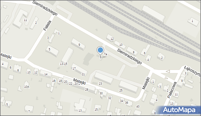 Kutno, Siemiradzkiego Henryka, 7, mapa Kutno