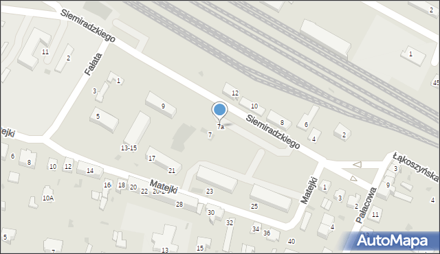 Kutno, Siemiradzkiego Henryka, 7a, mapa Kutno