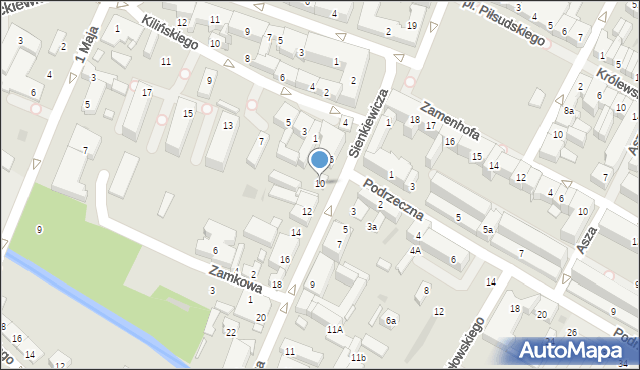 Kutno, Sienkiewicza Henryka, 10, mapa Kutno