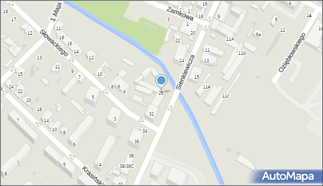 Kutno, Sienkiewicza Henryka, 28, mapa Kutno