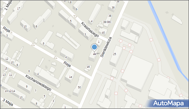 Kutno, Sienkiewicza Henryka, 44, mapa Kutno