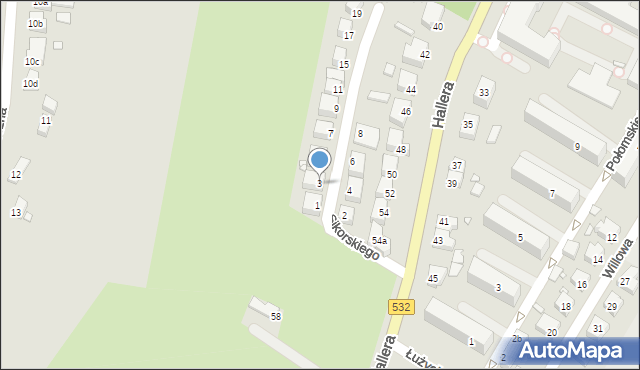 Kwidzyn, Sikorskiego Władysława, gen., 3, mapa Kwidzyn