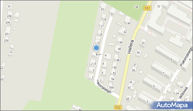 Kwidzyn, Sikorskiego Władysława, gen., 7, mapa Kwidzyn
