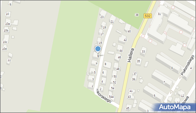 Kwidzyn, Sikorskiego Władysława, gen., 9, mapa Kwidzyn