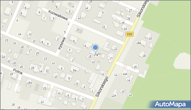 Kwirynów, Sikorskiego Władysława, gen., 17a, mapa Kwirynów