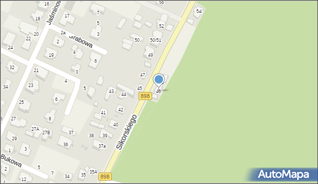 Kwirynów, Sikorskiego Władysława, gen., 46, mapa Kwirynów