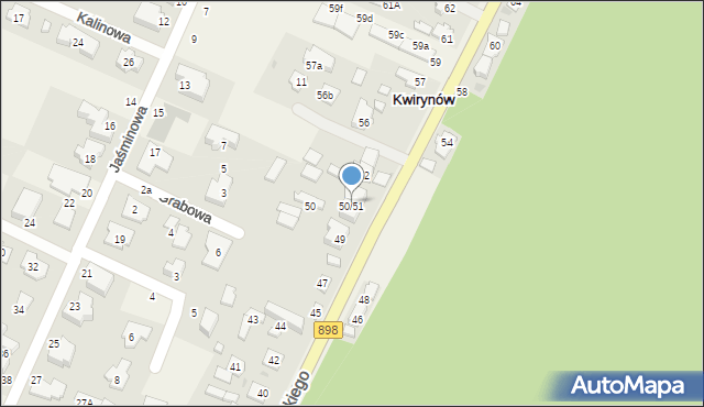 Kwirynów, Sikorskiego Władysława, gen., 51, mapa Kwirynów