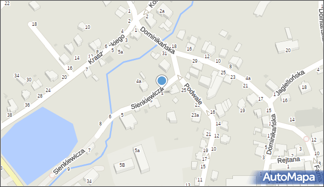 Łańcut, Sienkiewicza Henryka, 1, mapa Łańcut