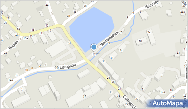 Łańcut, Sienkiewicza Henryka, 11, mapa Łańcut