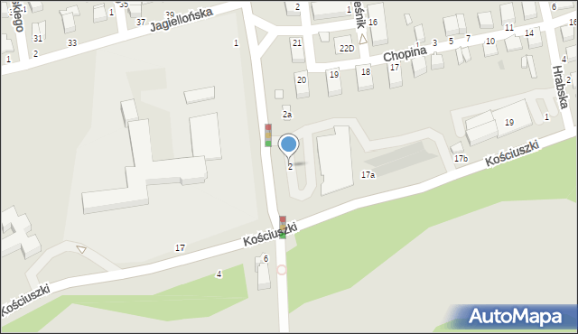 Łańcut, Sikorskiego Władysława, gen., 2, mapa Łańcut