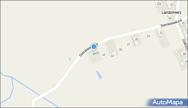 Landzmierz, Sienkiewicza Henryka, 45, mapa Landzmierz