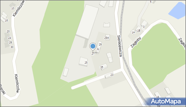 Łapino, Sienkiewicza Henryka, 27, mapa Łapino