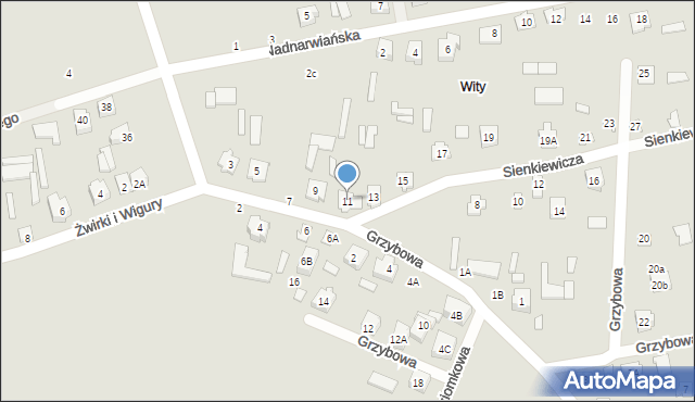 Łapy, Sienkiewicza Henryka, 11, mapa Łapy