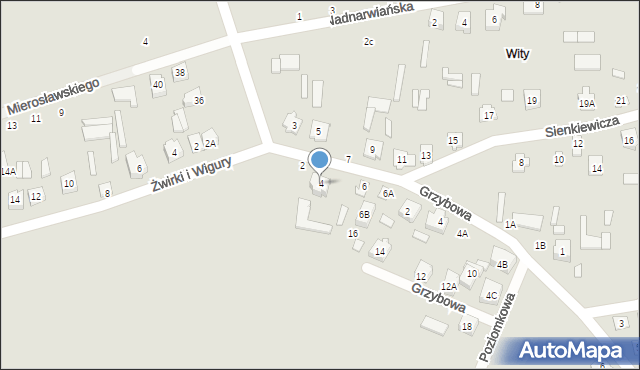 Łapy, Sienkiewicza Henryka, 4, mapa Łapy