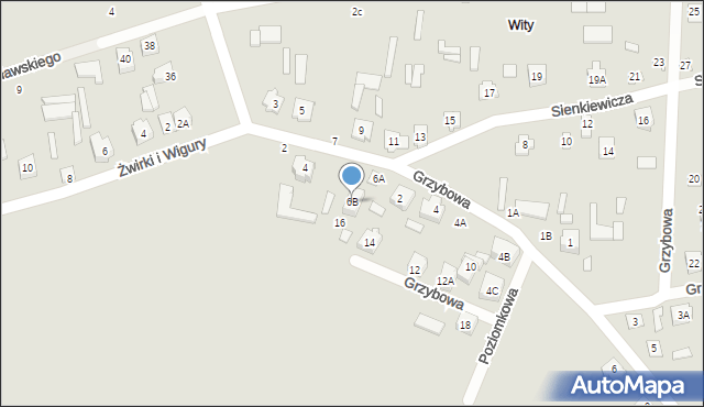 Łapy, Sienkiewicza Henryka, 6B, mapa Łapy