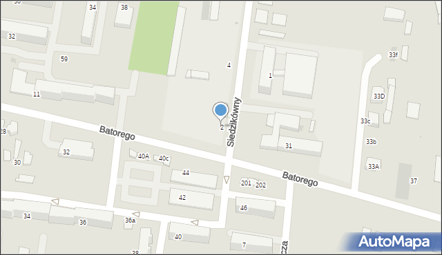 Łask, Siedzikówny-Inki Danuty, 2, mapa Łask