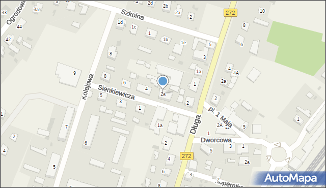 Laskowice, Sienkiewicza Henryka, 2a, mapa Laskowice