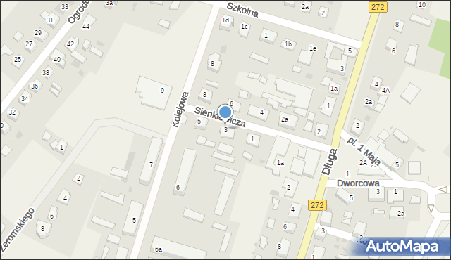 Laskowice, Sienkiewicza Henryka, 3, mapa Laskowice