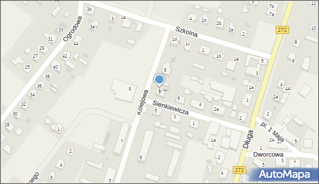 Laskowice, Sienkiewicza Henryka, 8, mapa Laskowice