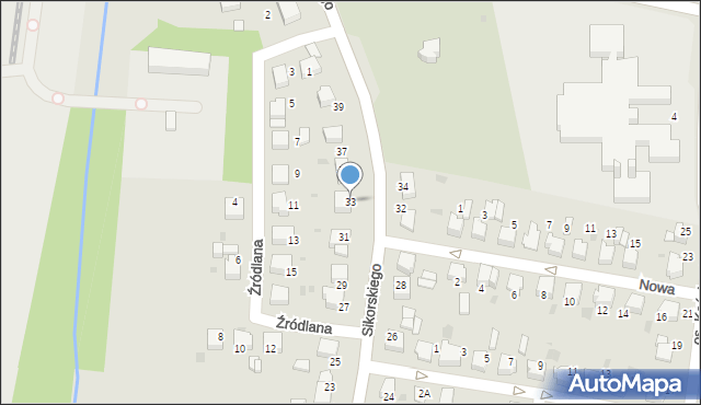 Łaziska Górne, Sikorskiego Władysława, gen., 33, mapa Łaziska Górne