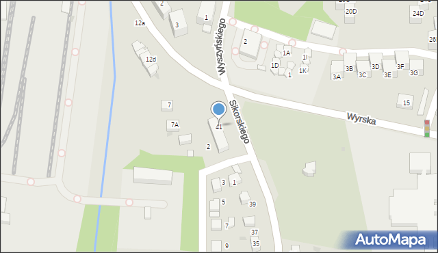 Łaziska Górne, Sikorskiego Władysława, gen., 41, mapa Łaziska Górne