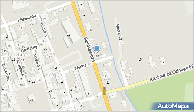 Łęczyca, Sienkiewicza Henryka, 15, mapa Łęczyca