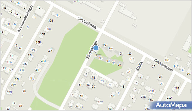 Legionowo, Sikorskiego Władysława, gen., 9, mapa Legionowo