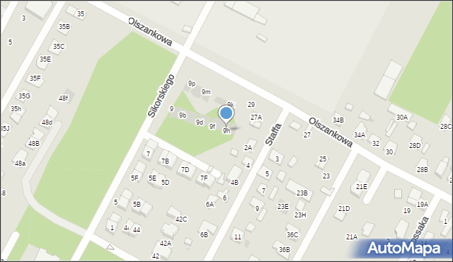Legionowo, Sikorskiego Władysława, gen., 9h, mapa Legionowo