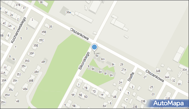 Legionowo, Sikorskiego Władysława, gen., 9r, mapa Legionowo