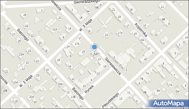 Legionowo, Sienkiewicza Henryka, 13A, mapa Legionowo