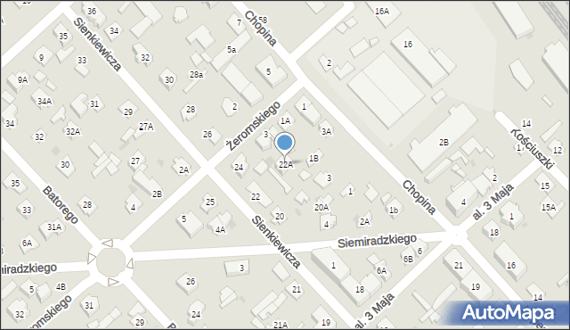 Legionowo, Sienkiewicza Henryka, 22A, mapa Legionowo