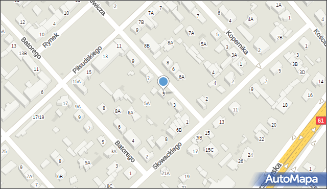 Legionowo, Sienkiewicza Henryka, 5, mapa Legionowo