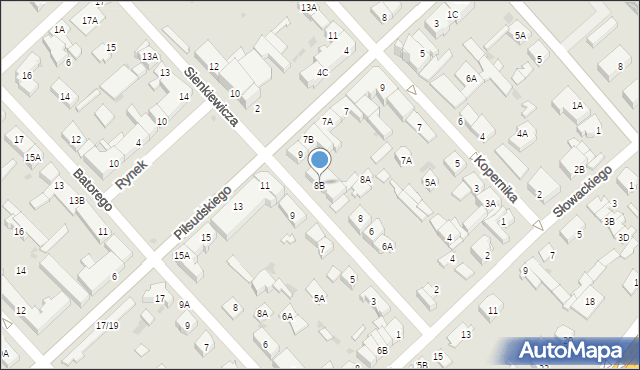 Legionowo, Sienkiewicza Henryka, 8B, mapa Legionowo