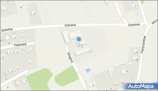 Leoncin, Singera Isaaca Bashevisa, 3, mapa Leoncin