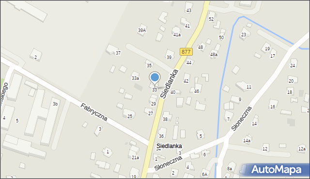 Leżajsk, Siedlanka, 33, mapa Leżajsk