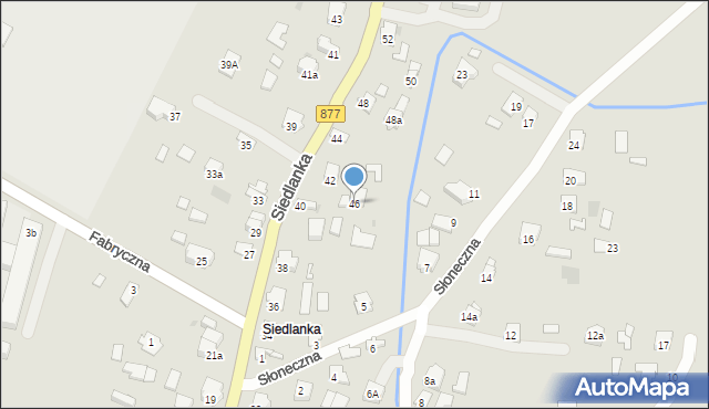 Leżajsk, Siedlanka, 46, mapa Leżajsk