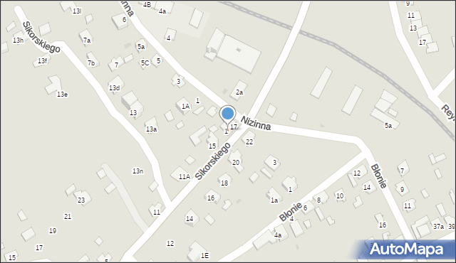 Leżajsk, Sikorskiego Władysława, gen., 19, mapa Leżajsk
