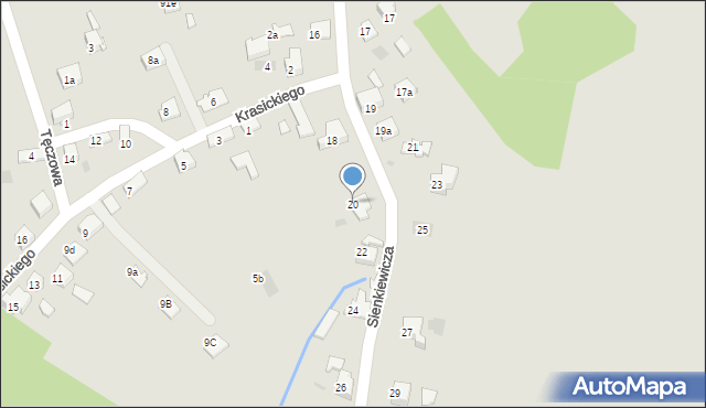 Libiąż, Sienkiewicza Henryka, 20, mapa Libiąż