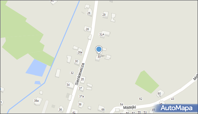 Libiąż, Sienkiewicza Henryka, 33, mapa Libiąż