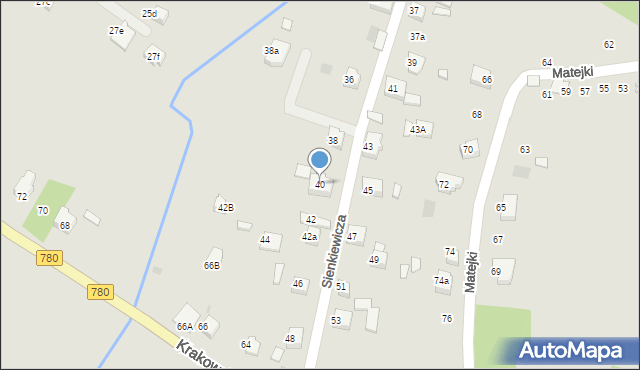 Libiąż, Sienkiewicza Henryka, 40, mapa Libiąż