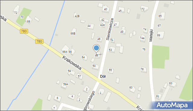 Libiąż, Sienkiewicza Henryka, 48, mapa Libiąż