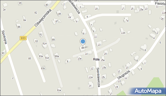 Libiąż, Sienkiewicza Henryka, 8A, mapa Libiąż