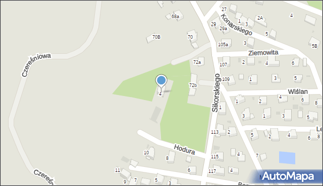 Libiąż, Sikorskiego Władysława, gen., 72, mapa Libiąż