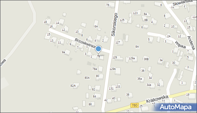 Libiąż, Sikorskiego Władysława, gen., 78, mapa Libiąż