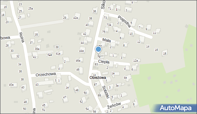 Libiąż, Sikorskiego Władysława, gen., 79, mapa Libiąż